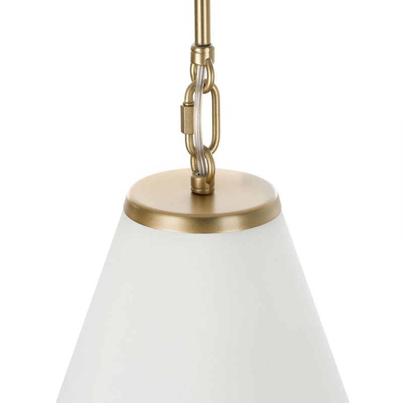 Pojedyncza złota lampa wisząca SOLO S.