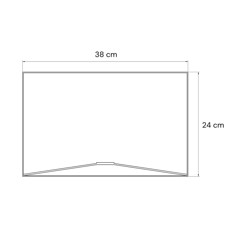 Biały abażur bouclé w kształcie walca 38 cm NEBIA - rysunek.