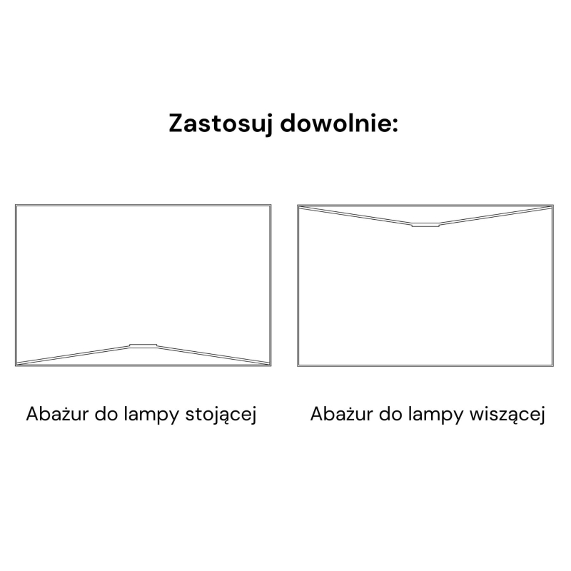 Beżowy abażur welurowy BASE - walec 38 cm - rysunek.