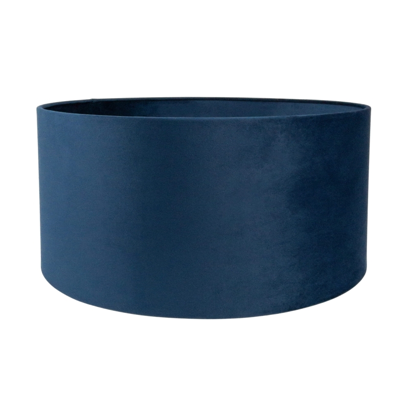 Granatowy abażur welurowy walec 50 cm BASE VELVET