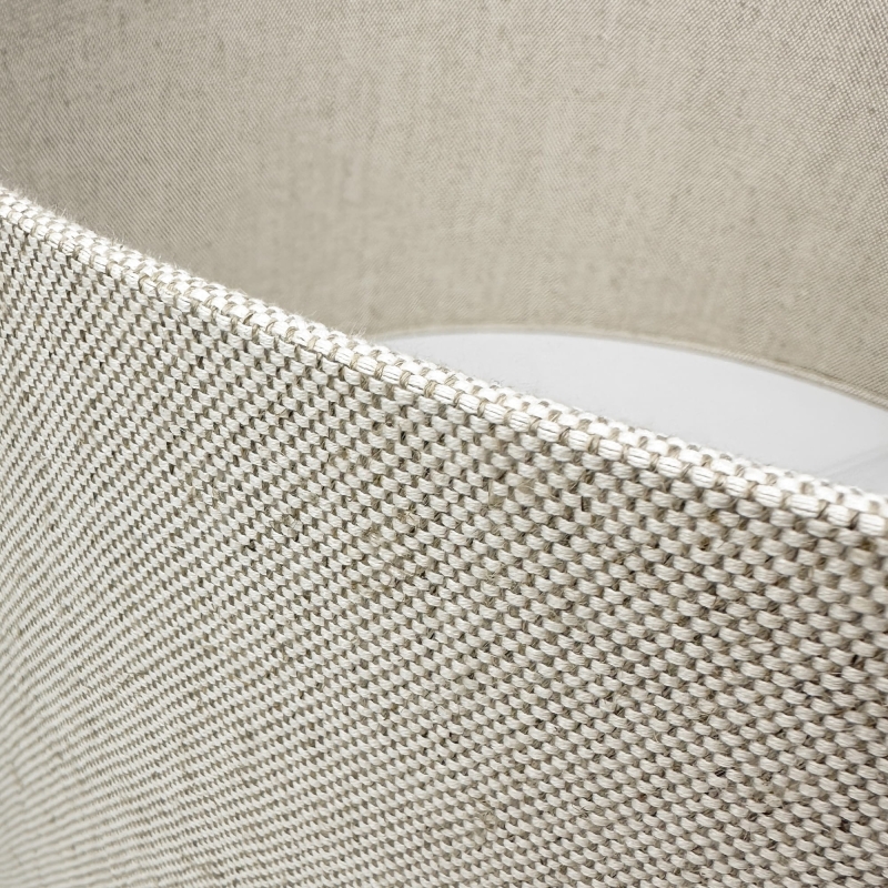 Lniany abażur walec 50 cm LINO - detal