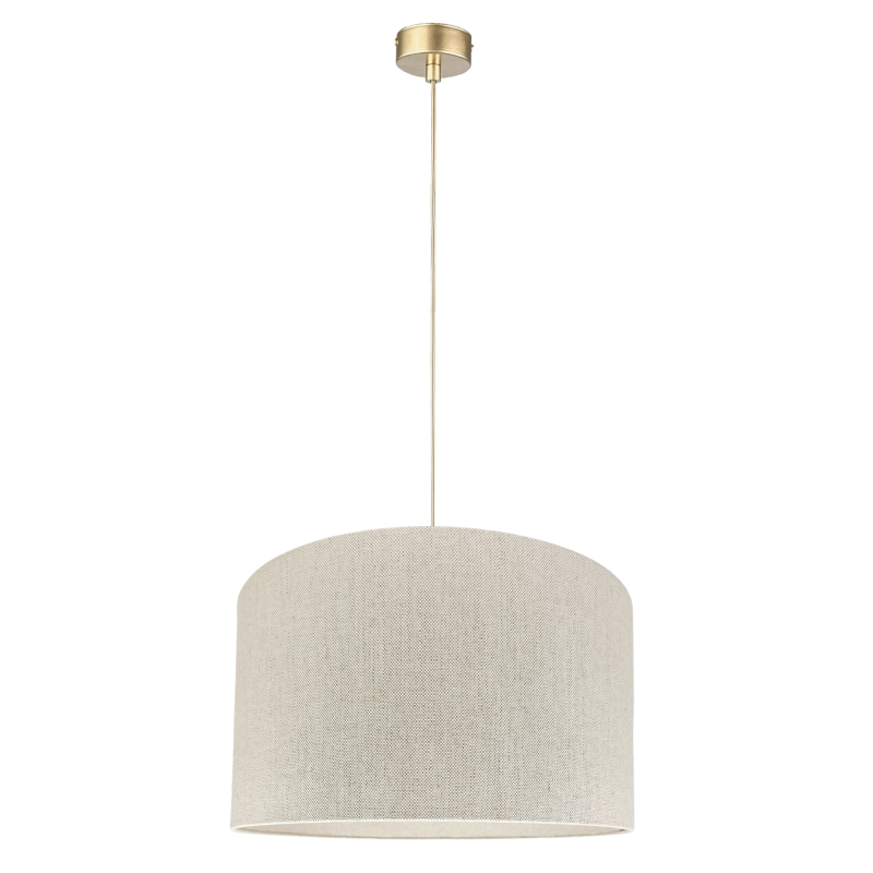 Lniana lampa wisząca z abażurem LINO I.