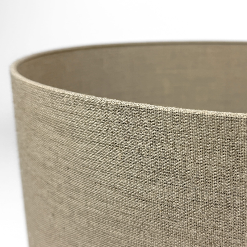 Lniany abażur do lampki nocnej walec 25 cm ILIA - detal