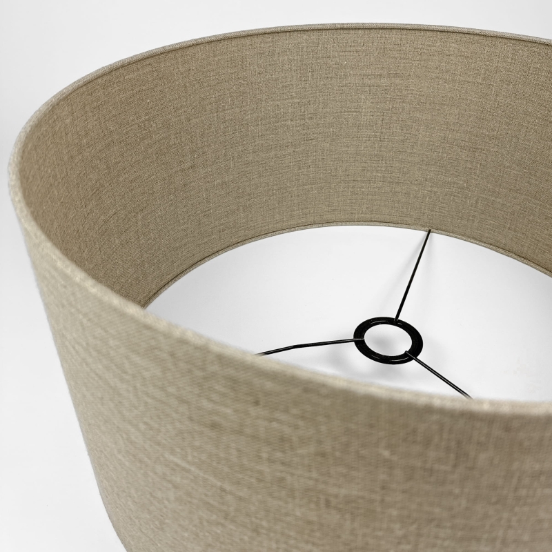 Lniany abażur walec 50 cm ILIA - detal