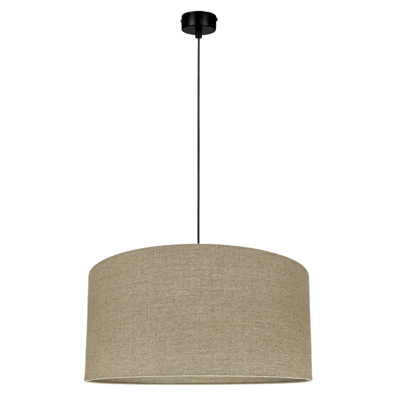 Lniana lampa wisząca z abażurem ILIA II
