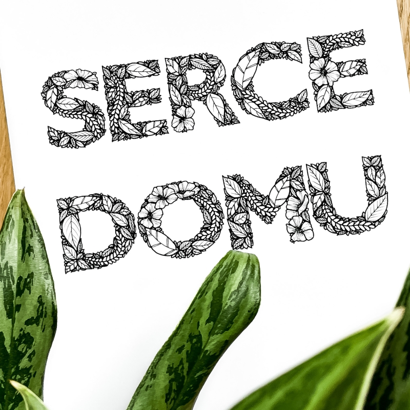 Plakat Serce Domu - detal