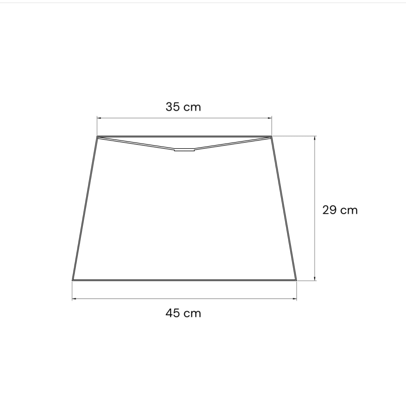 Duży biały abażur stożkowy 45 cm BASE - abażur do lampy wiszącej