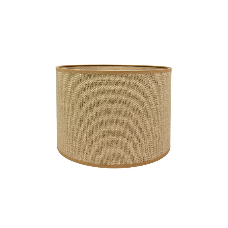 Mały jutowy abażur do lampki nocnej walec 25 cm TELA