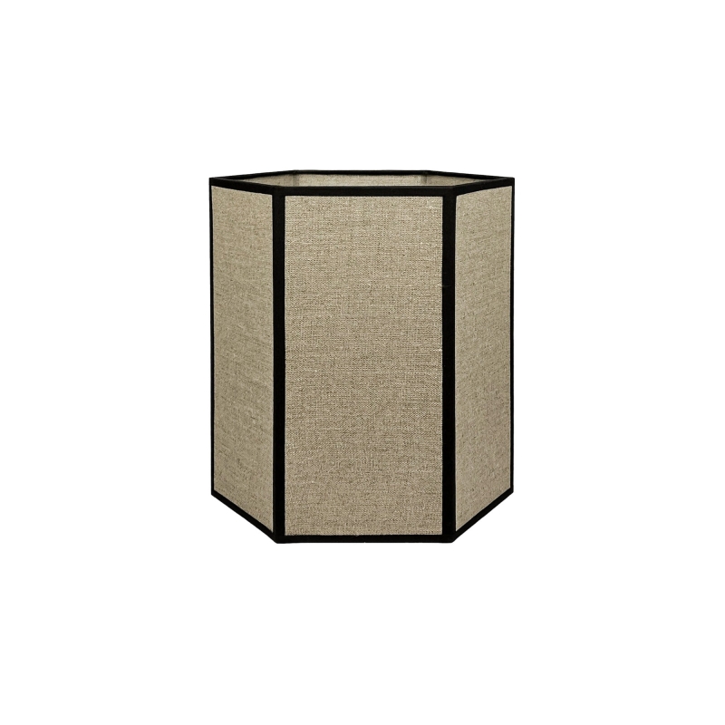 Lniany abażur sześciokątny 29 cm GABIA