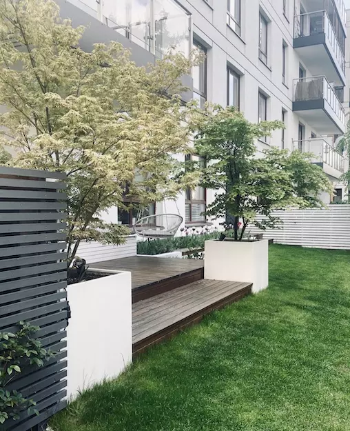 Ogród przy mieszkaniu