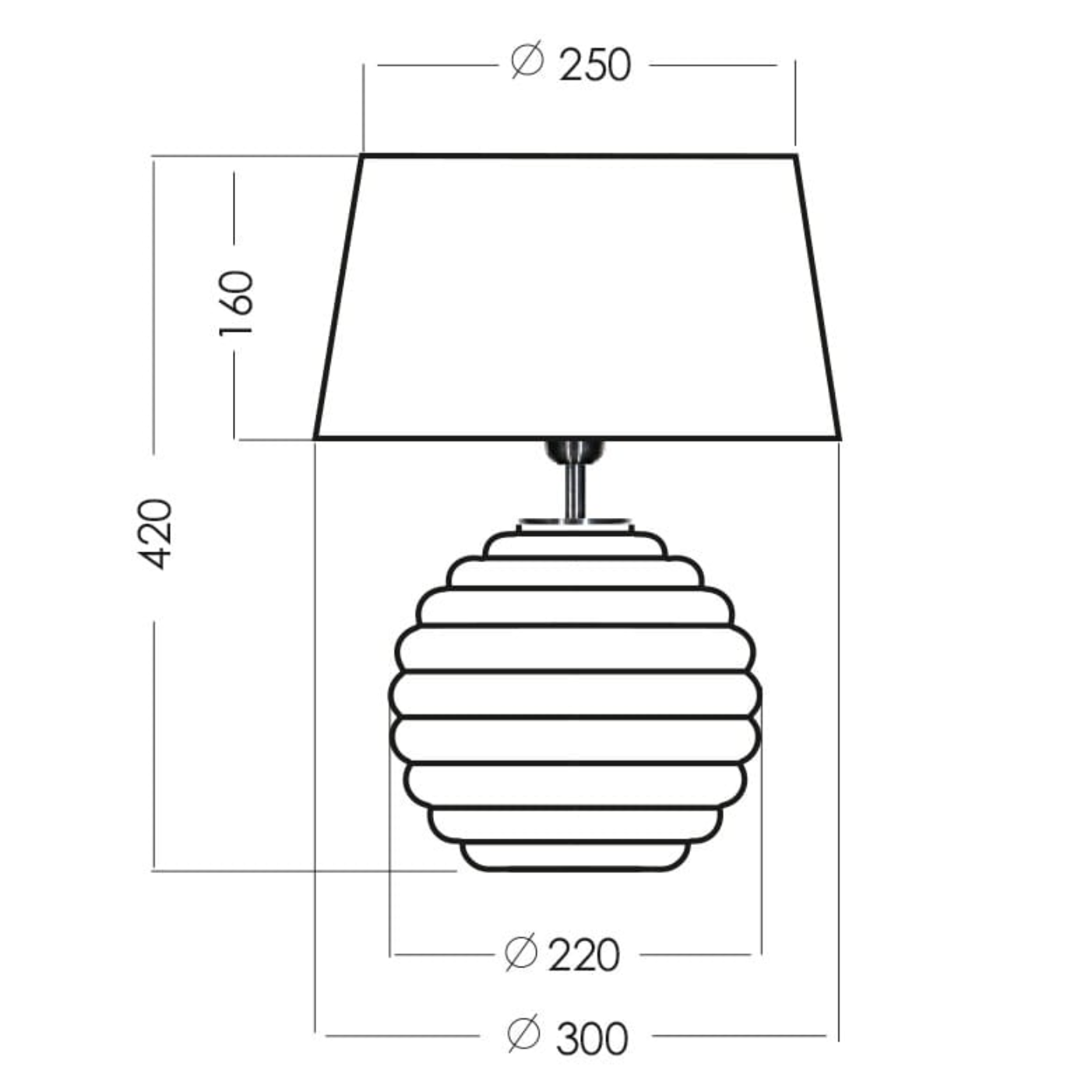 Lampa ANTIBES rysunek