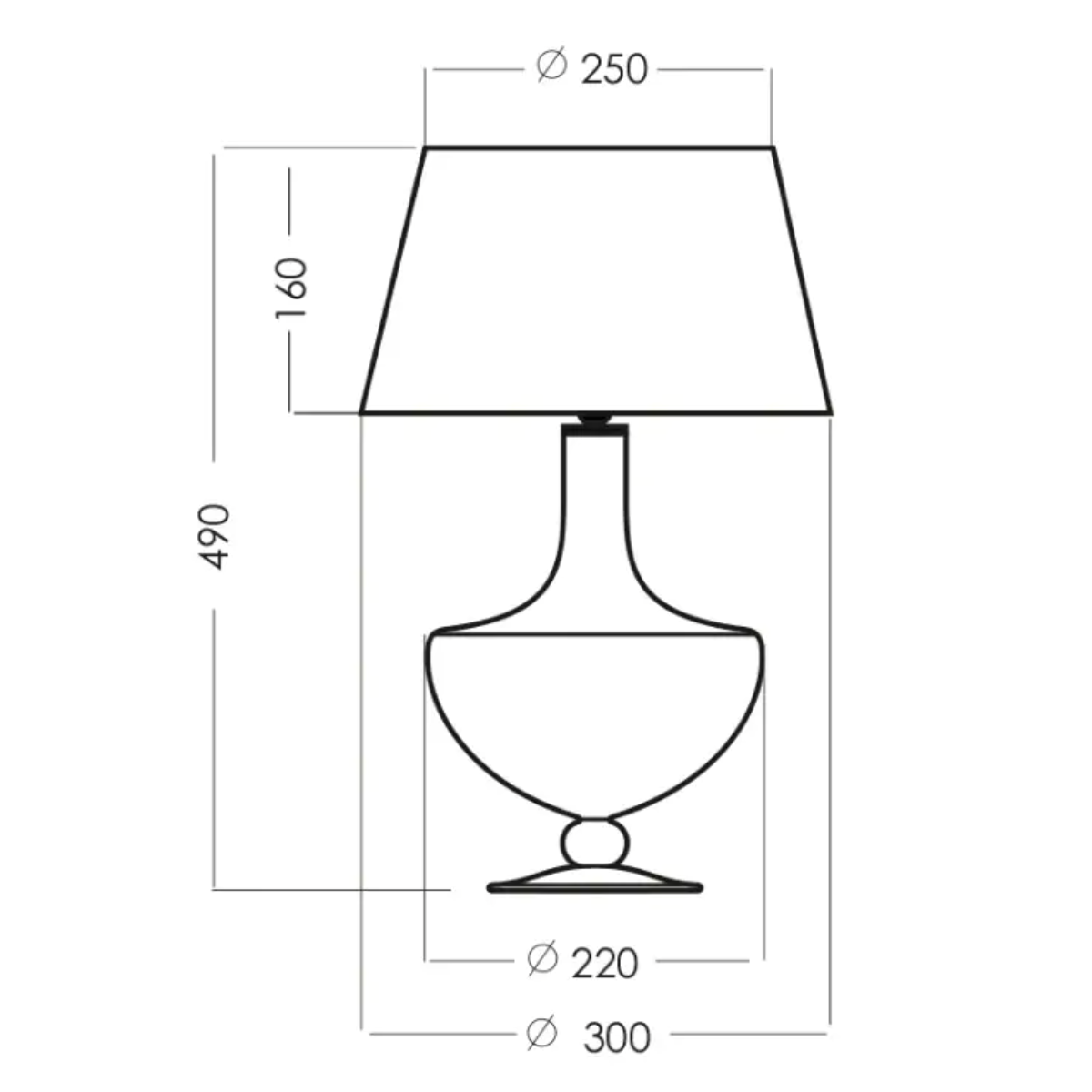 Lampa OXFORD rysunek
