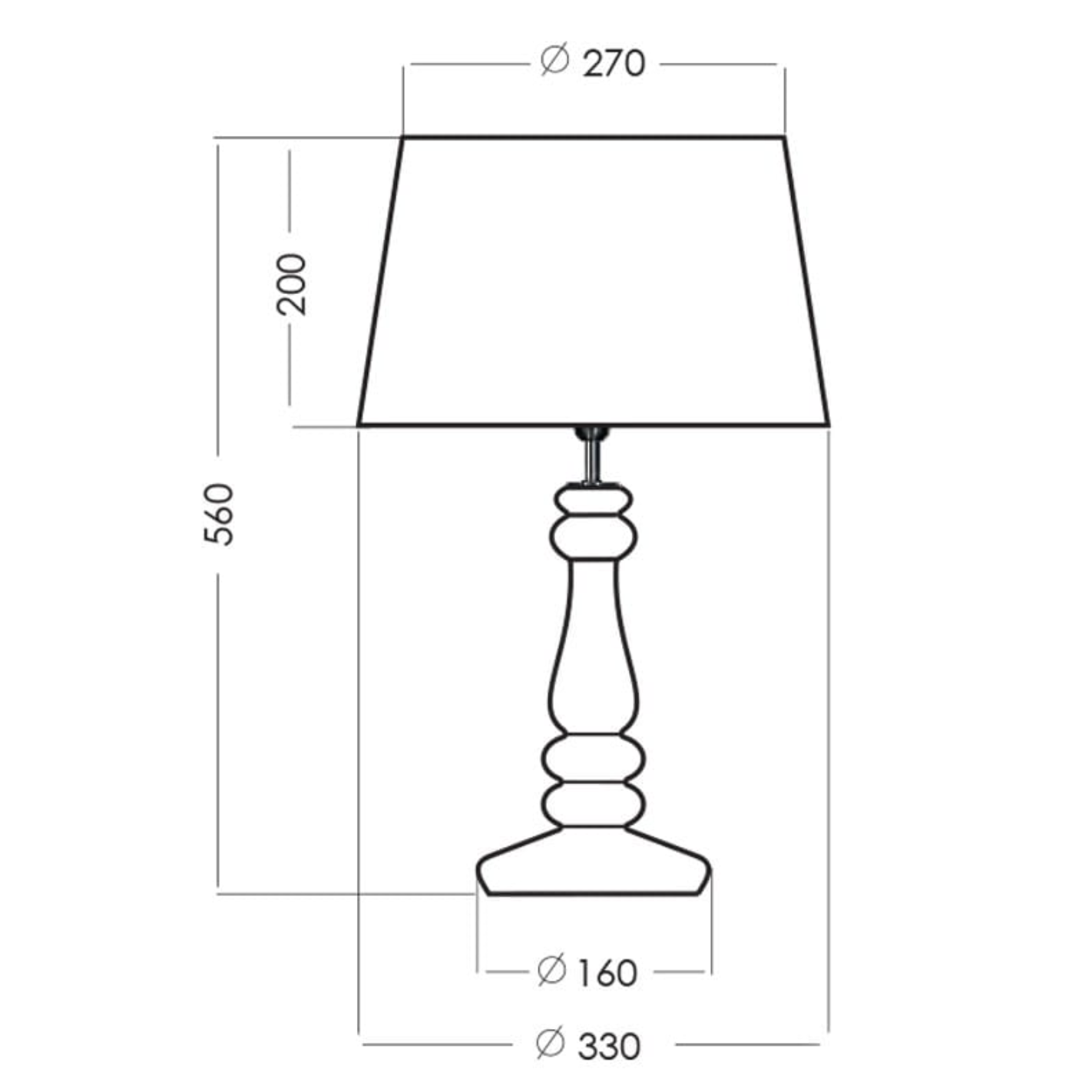 Lampa PETIT TRIANON rysunek