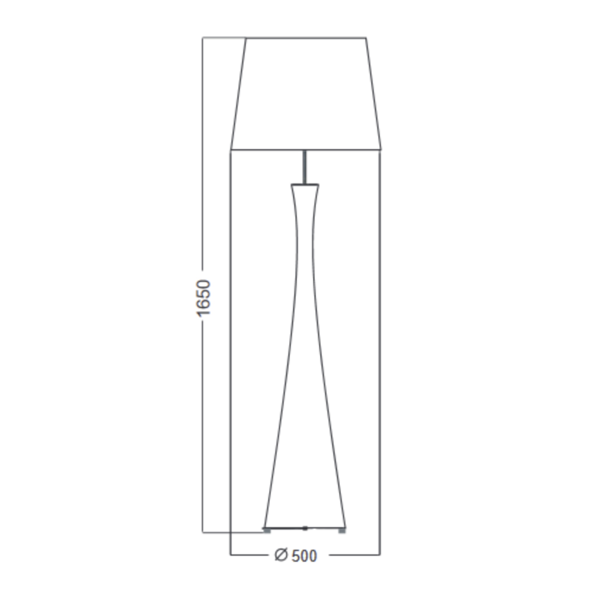 Szklana lampa podłogowa SIENA