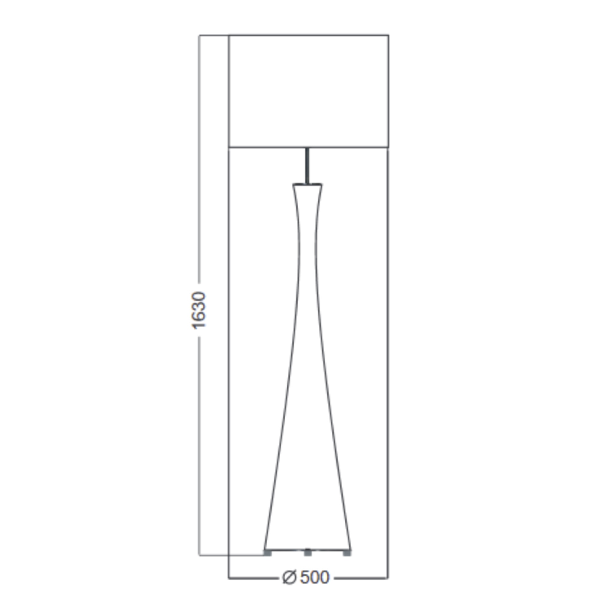 Szklana lampa podłogowa SIENA